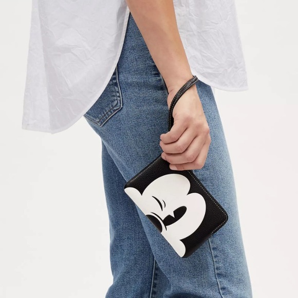 Coach x Disney Winking Mickey Wristlet Wallet - Picture 3 of 10